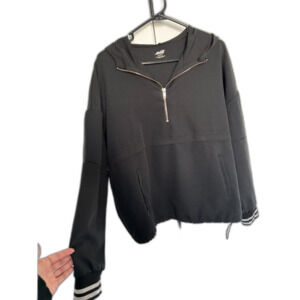 AVIA WOMEN'S LIGHTWEIGHT HOODED SPORTS JACKET WITH DRAWSTRING WAIST SIZE L